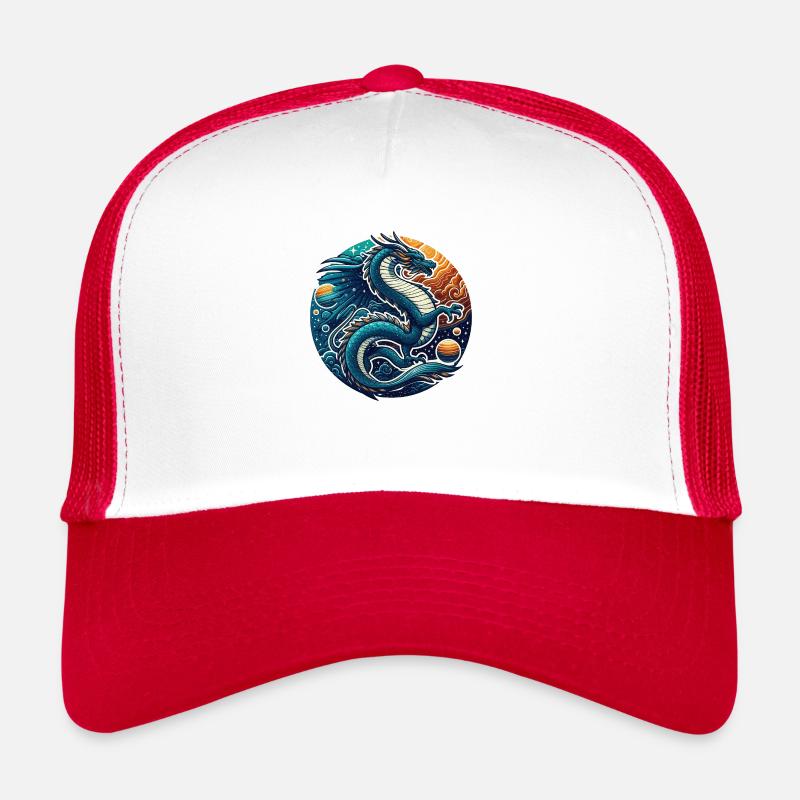 La danse du serpent galactique parmi les étoiles Casquette trucker 