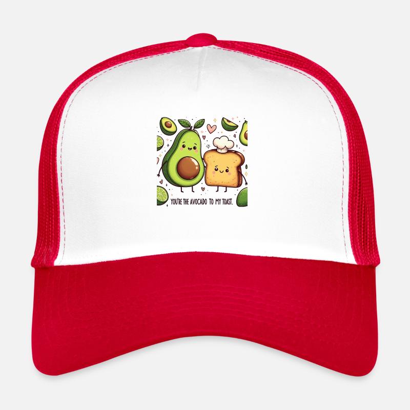 Süßes Avocado-Toast-Paar - Entzückende Feinschmecker-Liebe Trucker Cap
