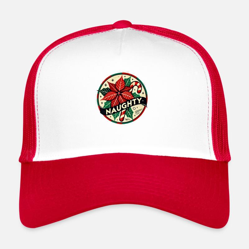 Frech - Trucker Cap - Weiß/Rot