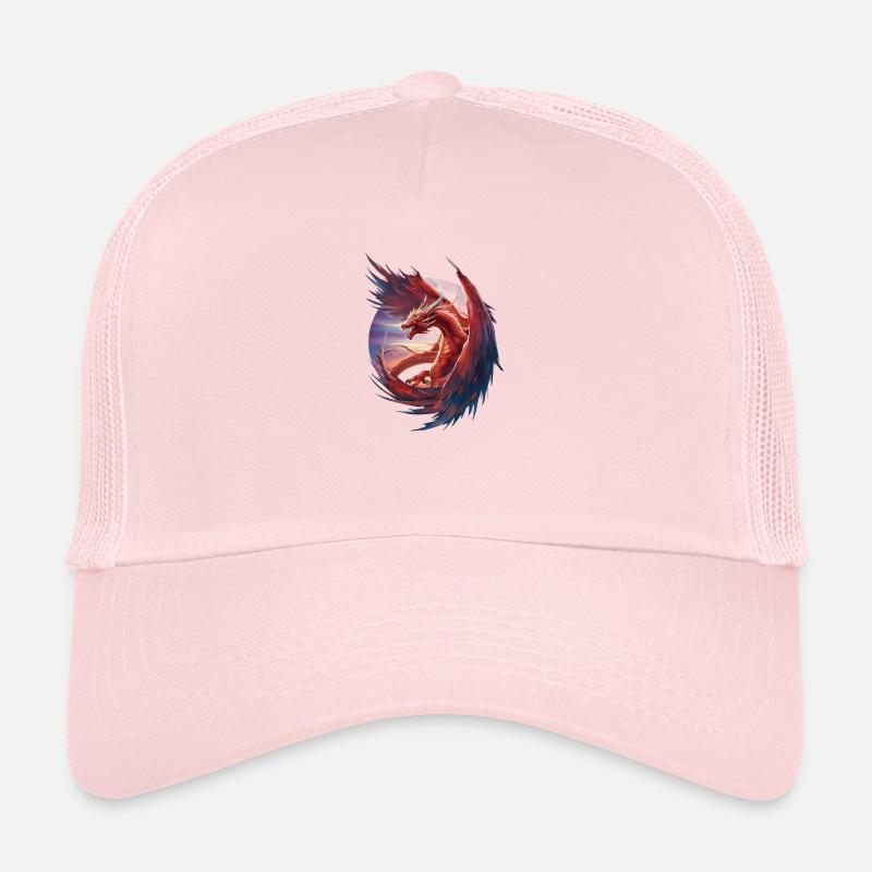 Dragon rouge cool Casquette trucker 