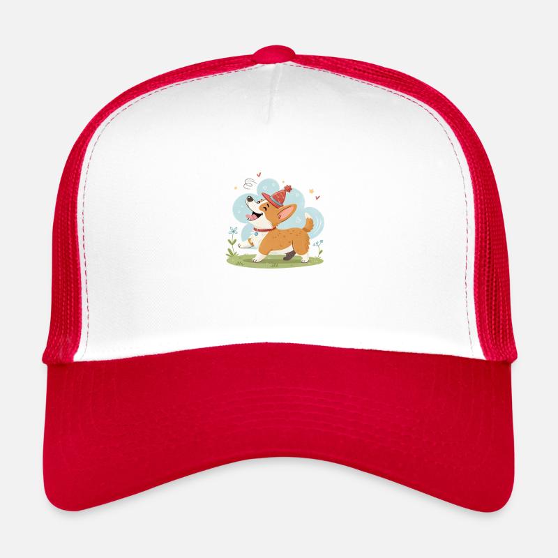 Cute dog - Trucker Cap - Weiß/Rot