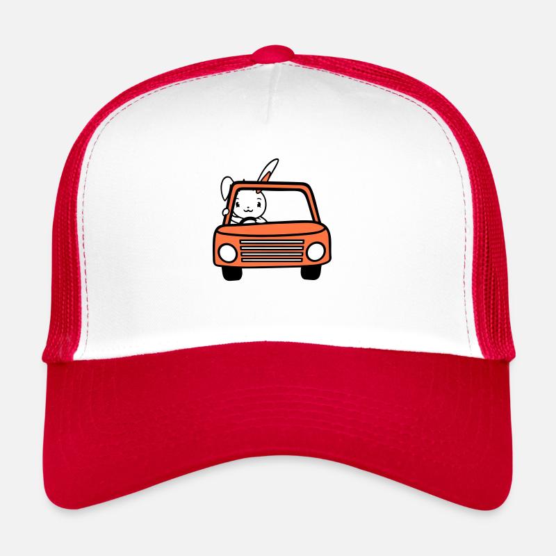 Rabbit Driving Car Driver Driving License Passed Trucker Cap