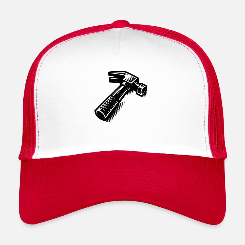 Comic Tattoo Hammer for Tool Fans Trucker Cap