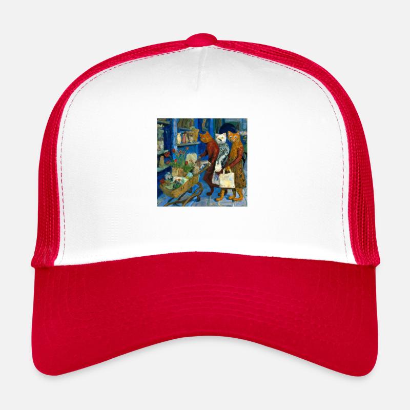 Cats in Van Gogh style 2 Trucker Cap