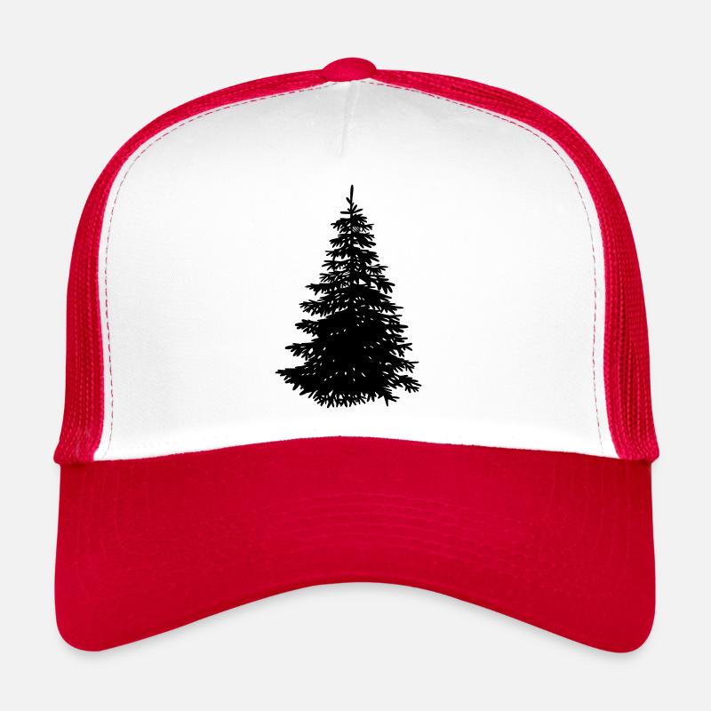 Christmas tree - Trucker Cap - white/red