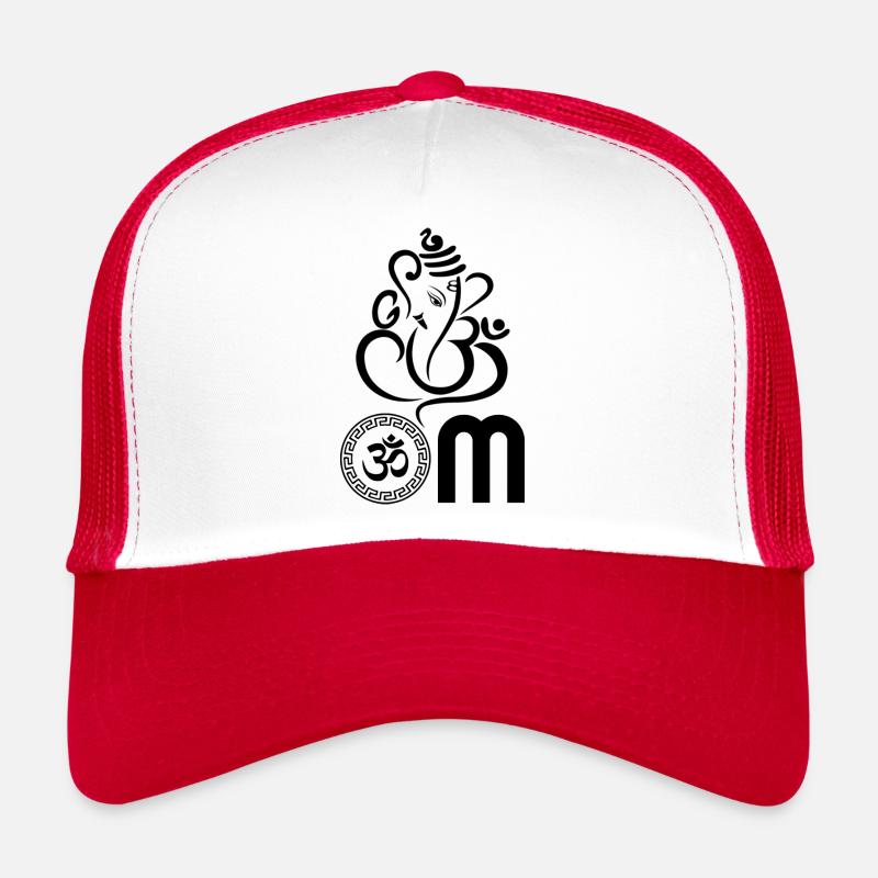 Schwarzes OM, Om, Hindu Om, Om Symbol, Ganesh OM Trucker Cap