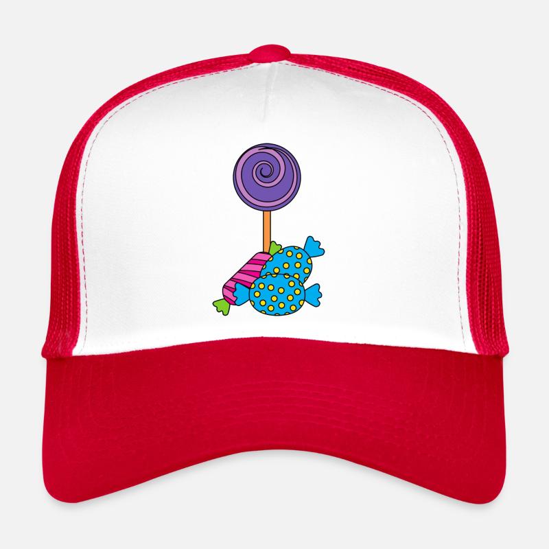 Süßigkeiten - Trucker Cap - Weiß/Rot