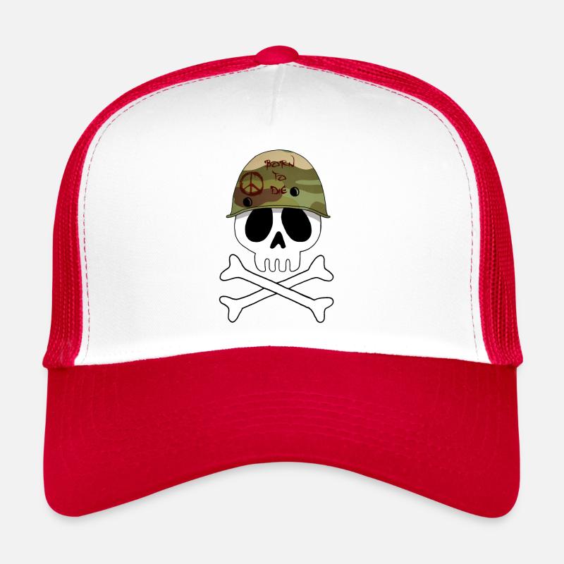 Crâne de militaire Casquette trucker 