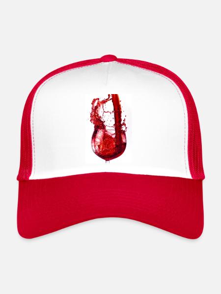 Glass - Red Splash - Trucker Cap - white/red - Front