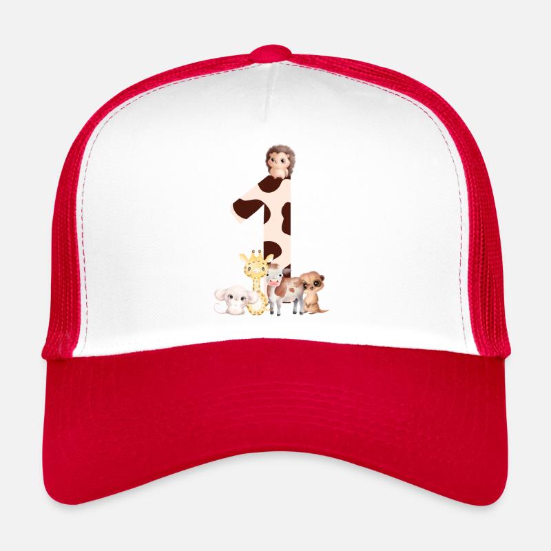 1e anniversaire - premier anniversaire animaux Casquette trucker 