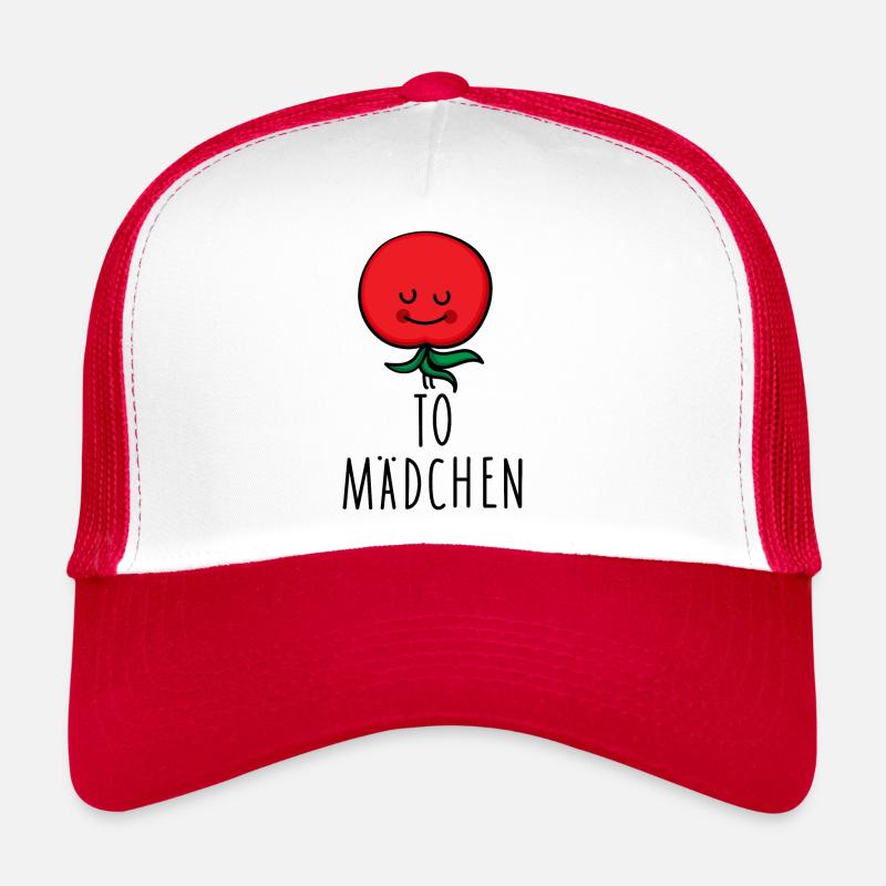 Mädchen als Tomate Trucker Cap