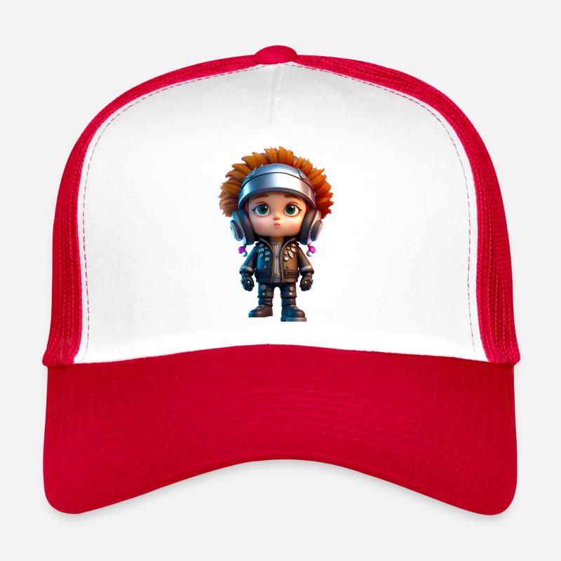 Little Biker - Trucker Cap - white/red