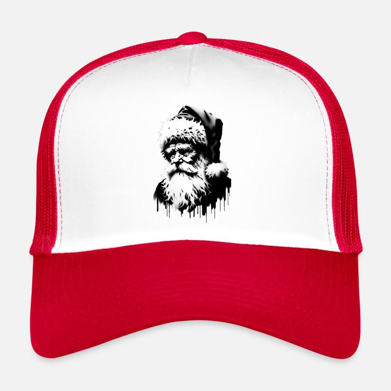 Weihnachtsmann bringt Ugly Christmas Geschenke - Trucker Cap - Weiß/Rot