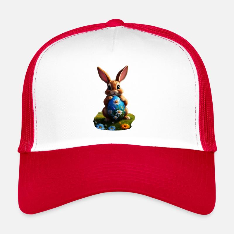 Osterhase mit Ei, Oval Trucker Cap
