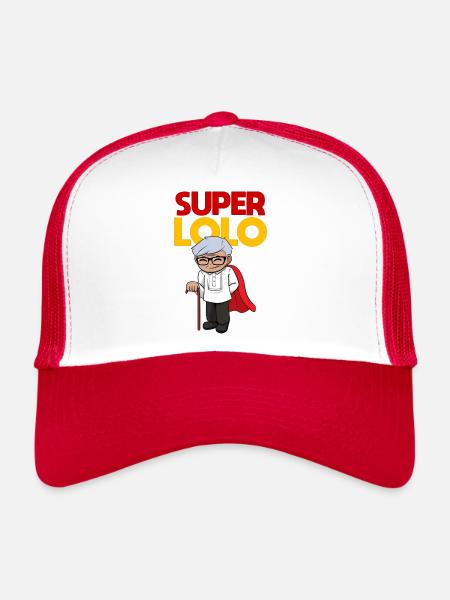 Philippines Filipino Grandpa Lolo I Cadeau - Casquette trucker  - blanc/rouge - Devant
