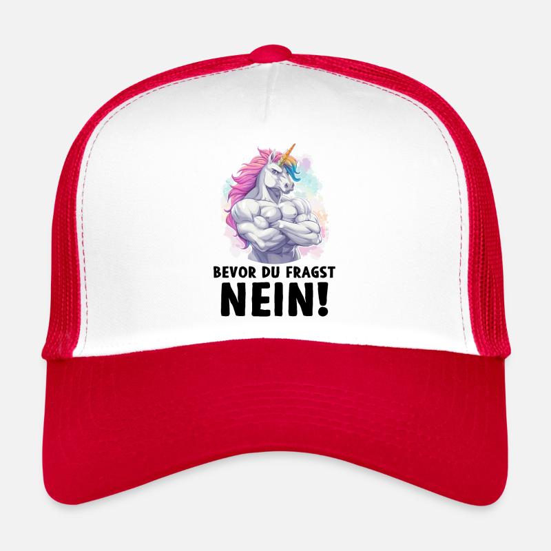 Licorne Licorne magique avant de demander non Casquette trucker 