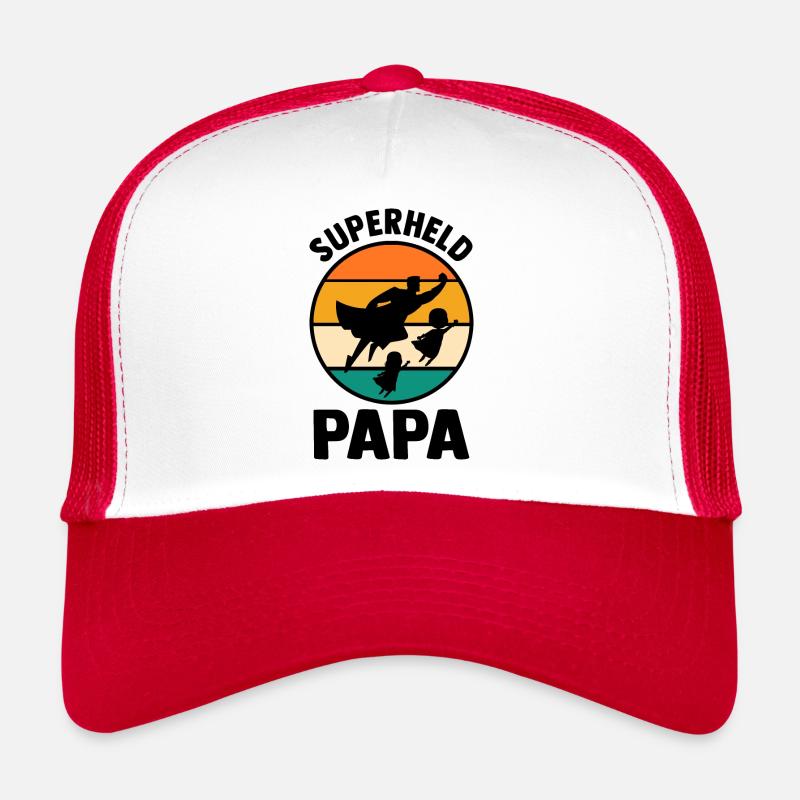 Father Superhero Dad Trucker Cap