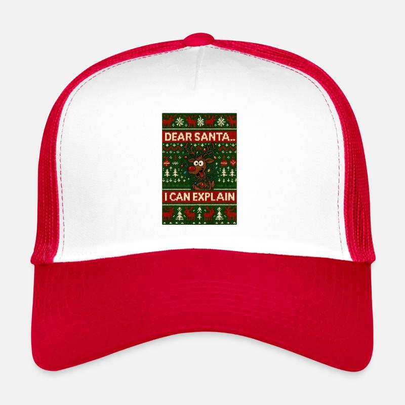 Ugly Christmas Dear Santa Trucker Cap