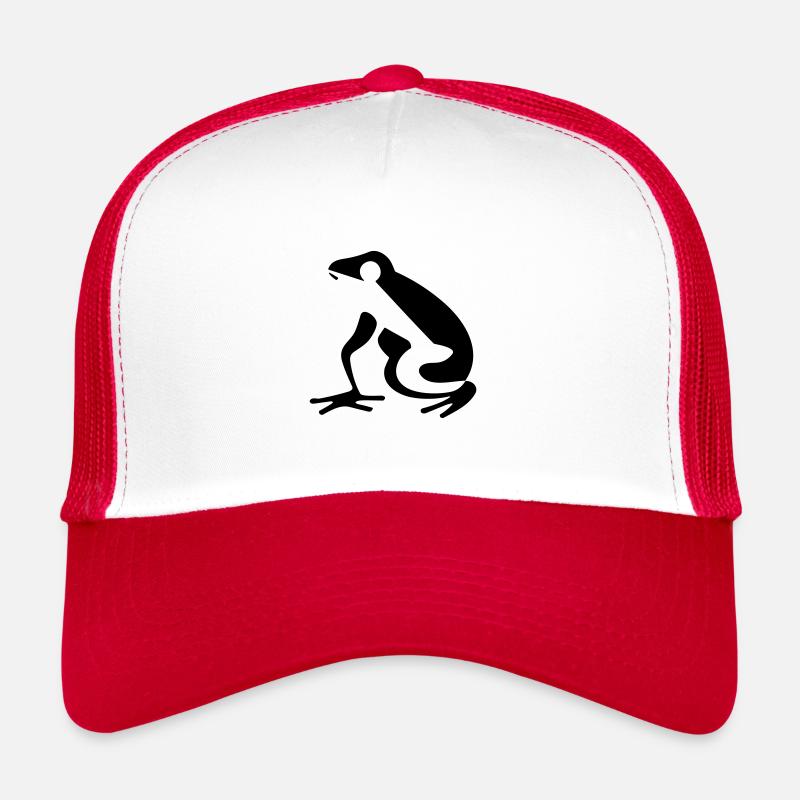 Frosch - Trucker Cap - Weiß/Rot