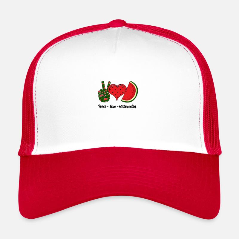 Paix Amour Pastèque Casquette trucker 