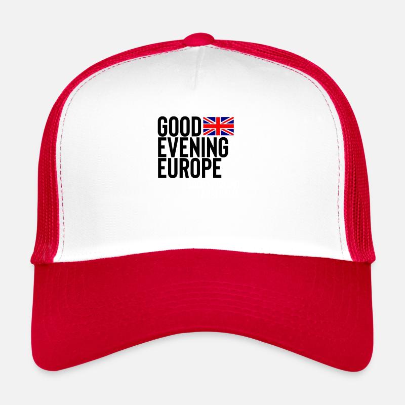uk - Trucker Cap - white/red