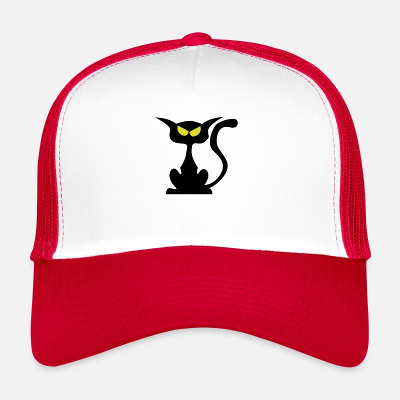 Schwarze Katze Trucker Cap