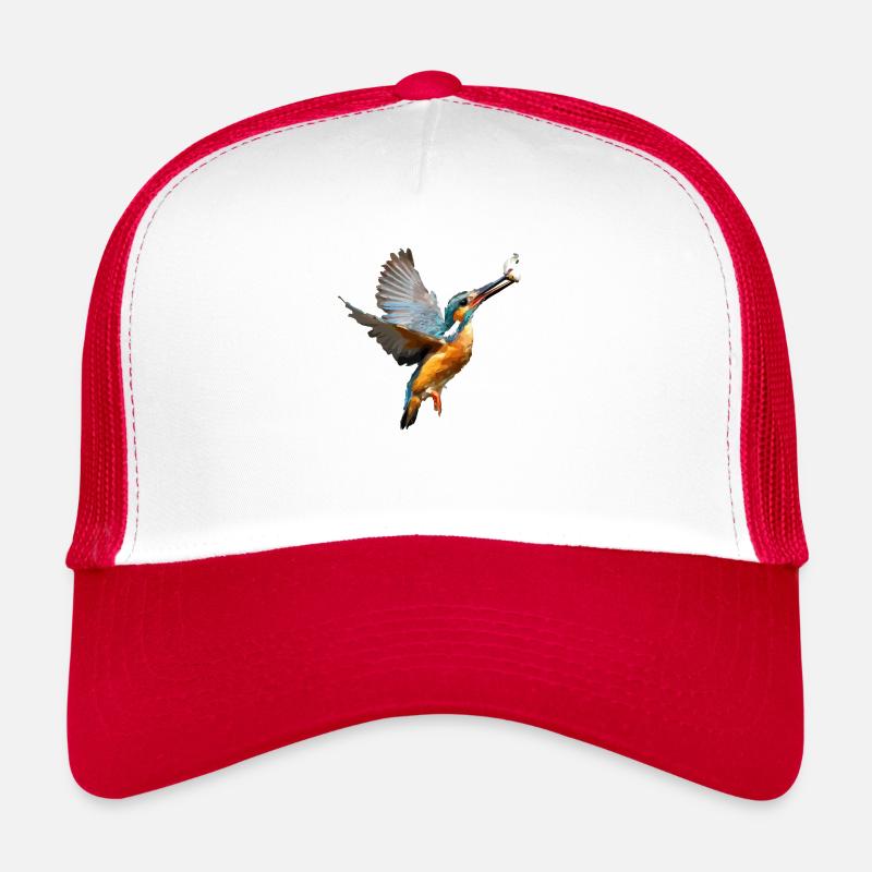 kingfisher - Trucker Cap - Weiß/Rot