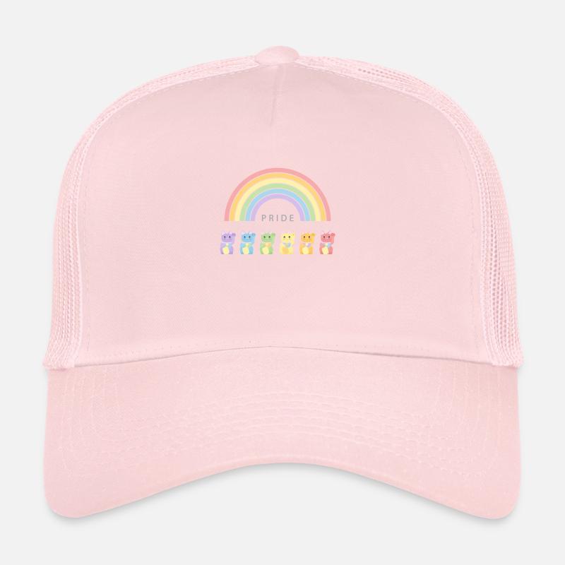 Waving Cat Rainbow Pride Month Trucker Cap