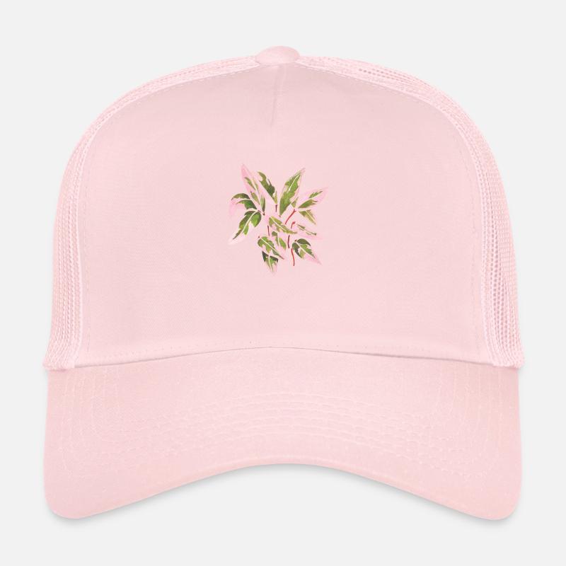 Triostar Stromanthe aquarelle feuilles roses Casquette trucker 