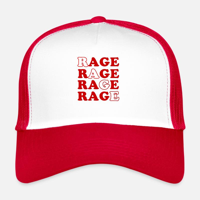 Anger Illustration Trucker Cap