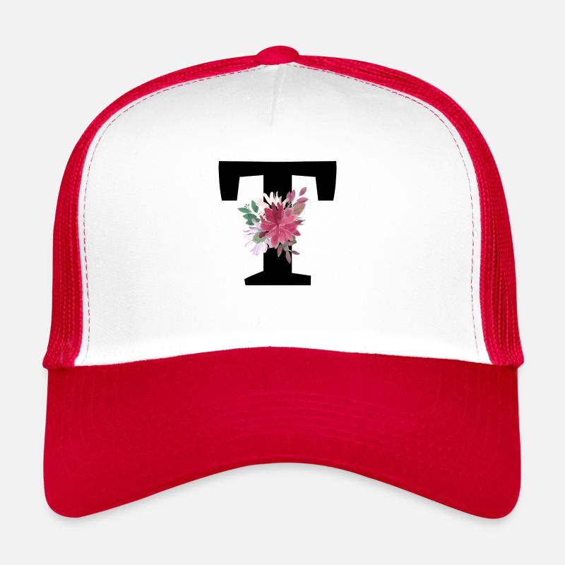 Buchstabe t blumig Trucker Cap