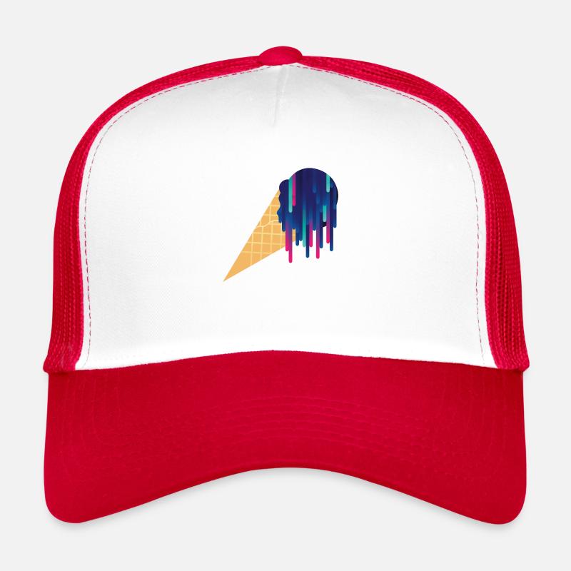 Cooles Eis 80er Jahre Style bunt retro Urlaub Trucker Cap