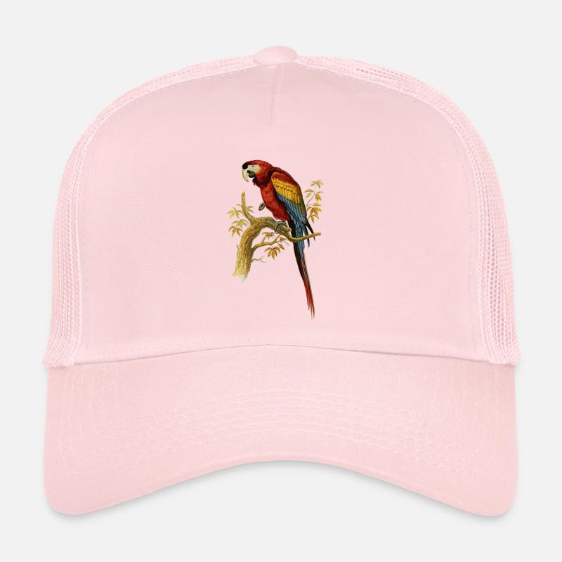 Papagei Vogel Illustration Papagei Ara Arara Macao Trucker Cap