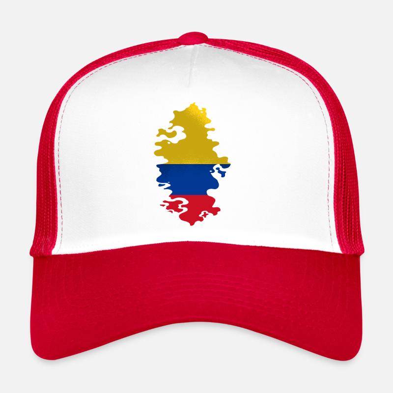 Drapeau de la Colombie Vintage Drapeau colombien Casquette trucker 