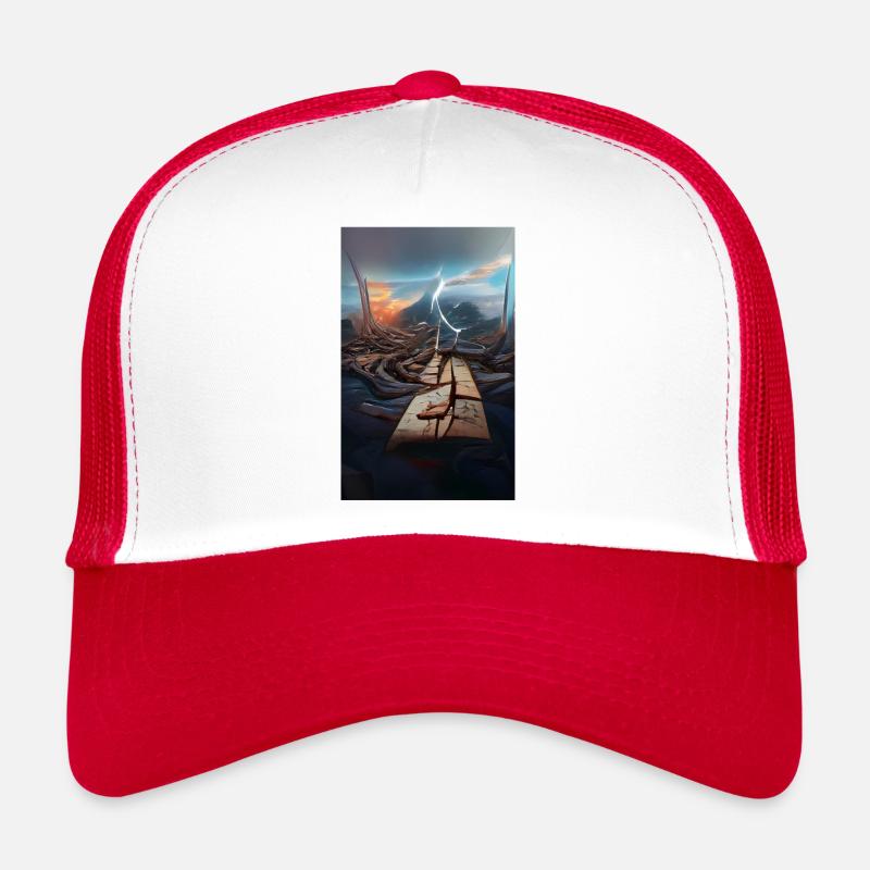End of the world - Trucker Cap - Weiß/Rot