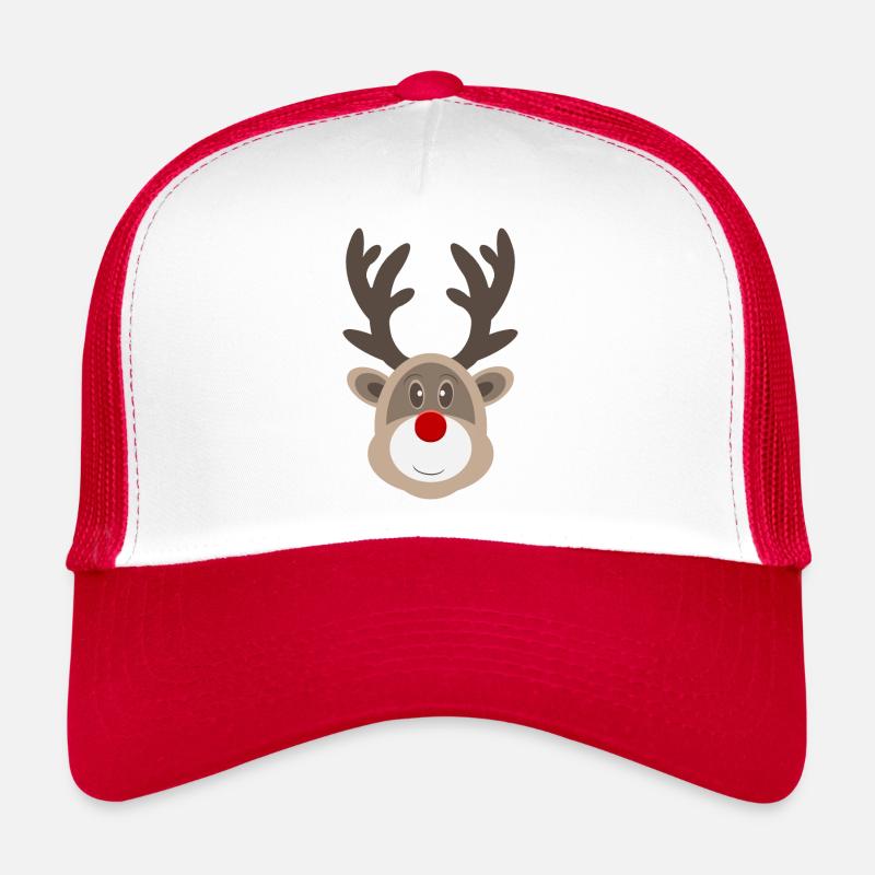 Christmas Reindeer - Red Nose Trucker Cap