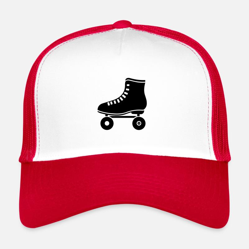 Roller - Casquette trucker  - blanc/rouge