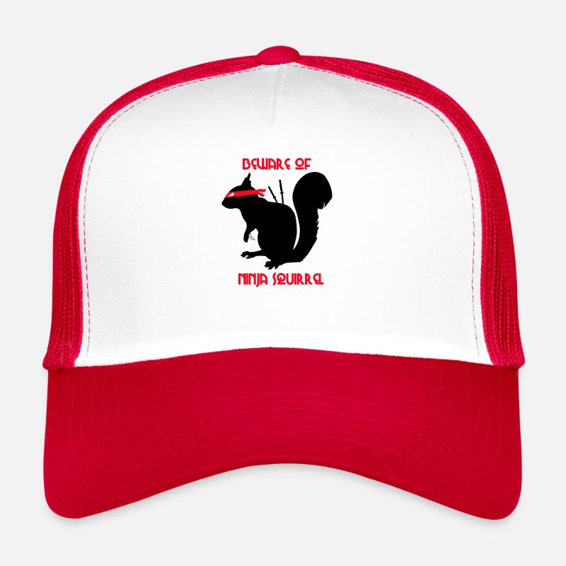 Beware of Ninja Squirrel Eichhörnchen Trucker Cap