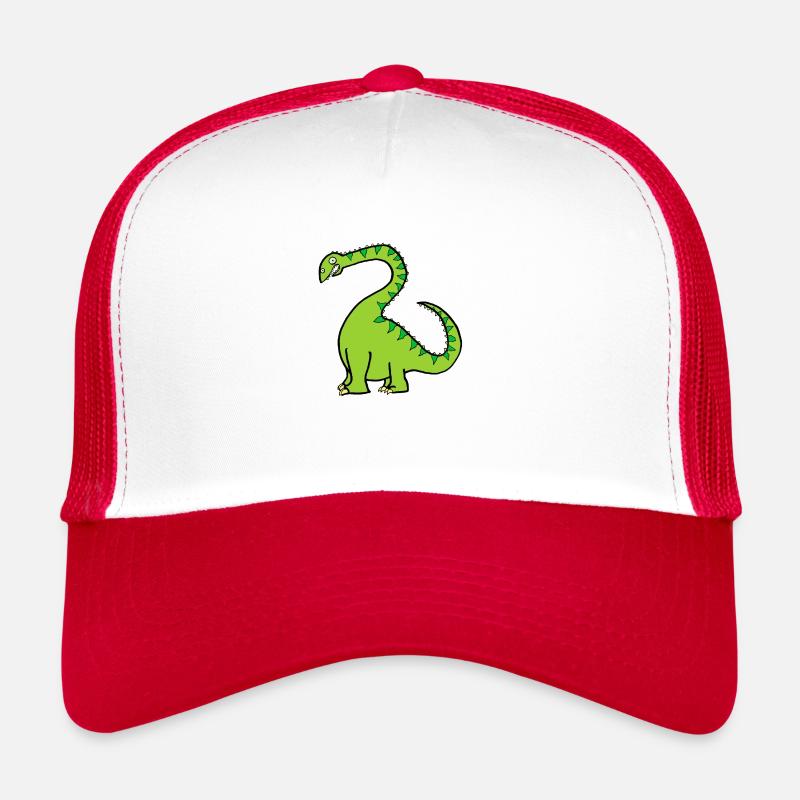 Green Diplodocus - Cute Dinosaur Trucker Cap