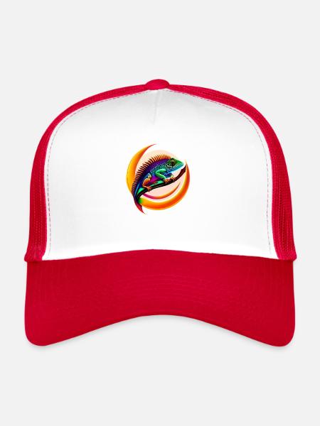 Chameleon - Trucker Cap - white/red - Front