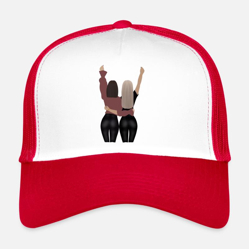 Best Friends - Trucker Cap - Weiß/Rot