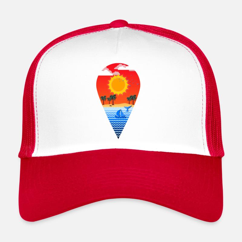 Paradise Icon (Beach, Sea) Trucker Cap