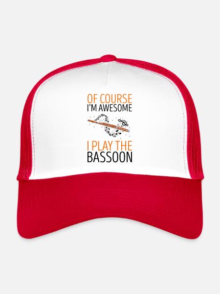 Orchestre et instrument à vent - Casquette trucker  - blanc/rouge - Devant