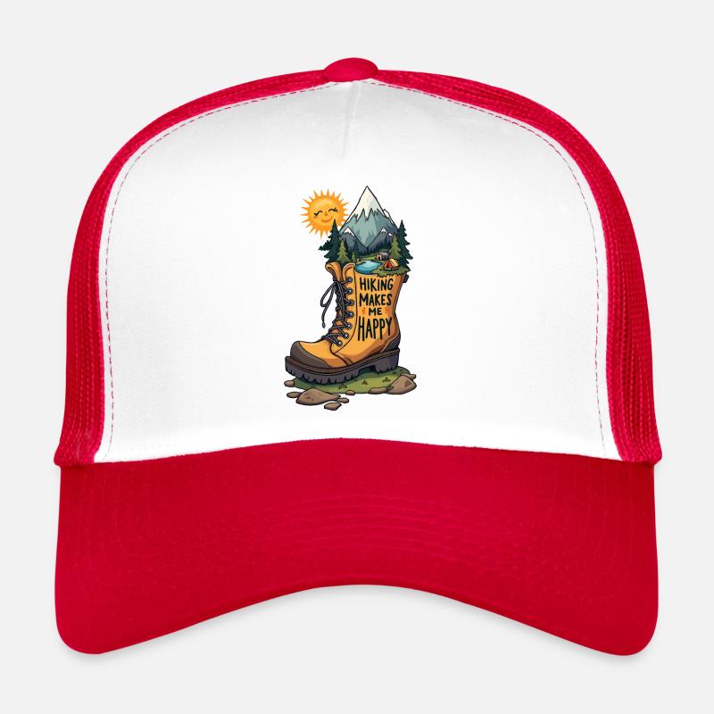 La randonnée me rend heureux Casquette trucker 
