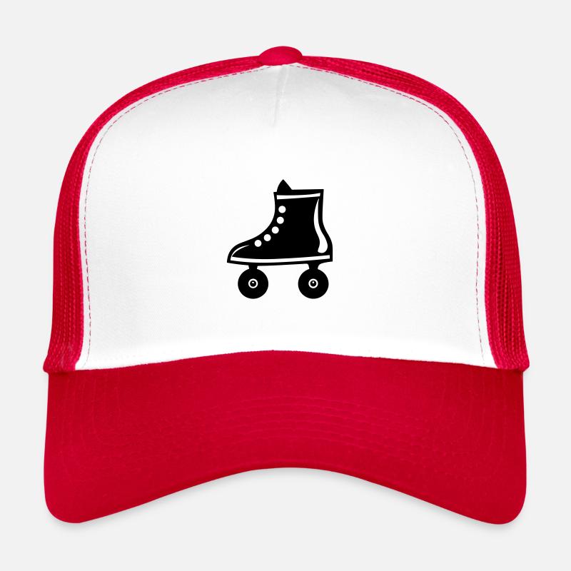 Roller - Casquette trucker  - blanc/rouge