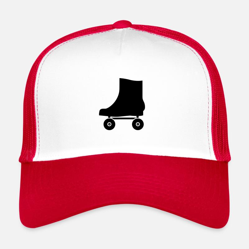 Roller - Casquette trucker  - blanc/rouge