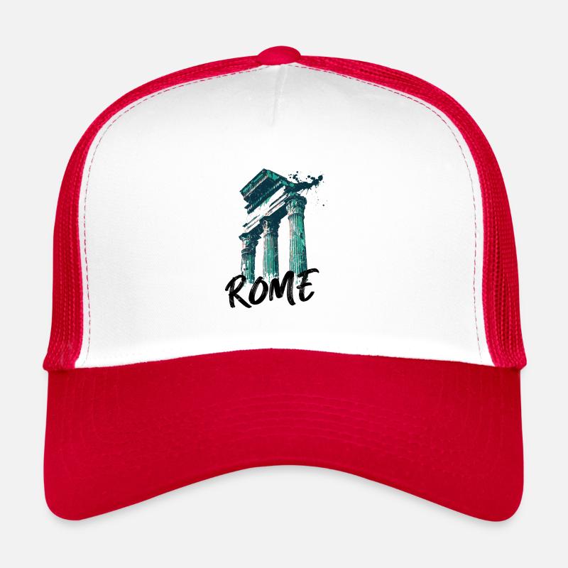 Rome, historic city - Trucker Cap - white/red