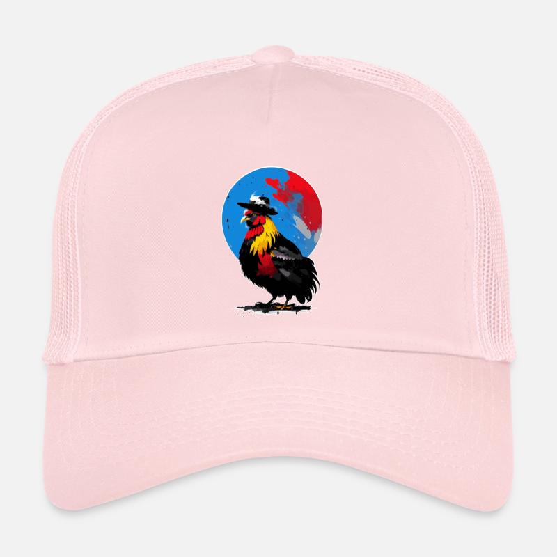 Rooster with hat Trucker Cap