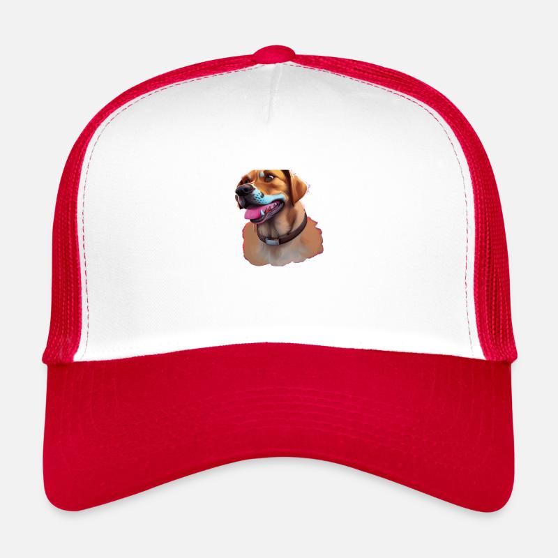 chiot joyeux Chien heureux adorable chien Casquette trucker 
