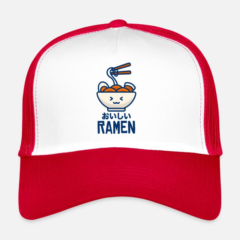Ramen - Trucker Cap - white/red
